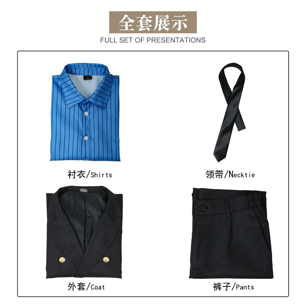 ONE PIECE cos clothing Sanji Shanji yellow and blue suit men's clothing cosplay suit cos clothing retro