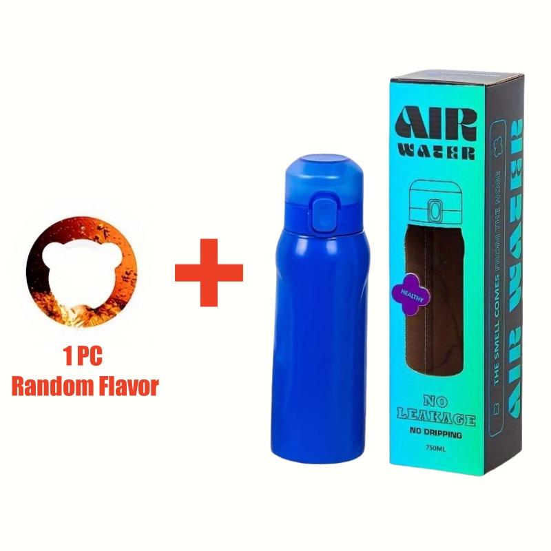 Stainless Steel Sports Insulated Bottle With 1/7pcs Random Fruit Flavor Pods Portable Water Cup For Fitness Gym Outdoor Activity