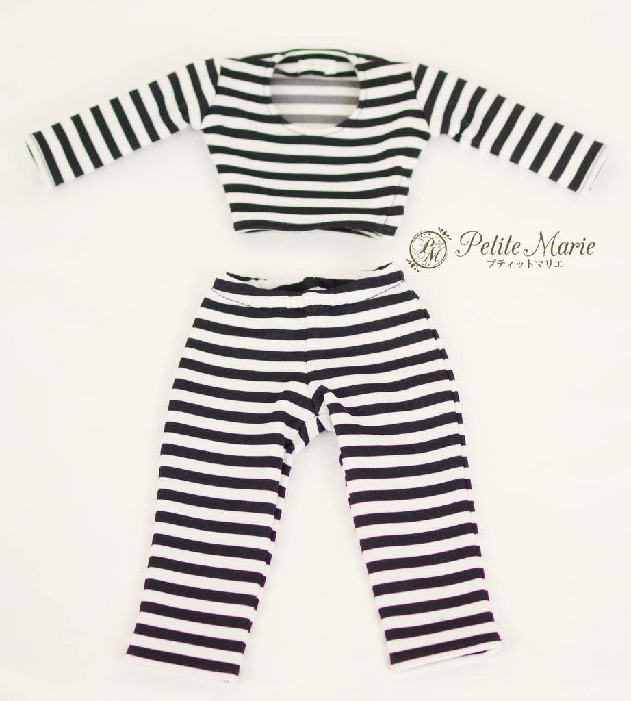 Petite Marie DD Prisoner Halloween Black and White Compatible with 60cm BJD Dolls and handcuffs not included 1/3 Costume, Costume, Striped, [No. 0040]