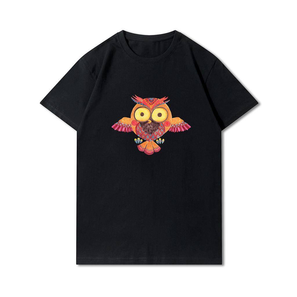 Anime 100 Muster Sommer-T-Shirts für Frauen Panda Tier bedruckt lässige Kurzarm-Oberteile 100 % Baumwolle Übergröße O-Ausschnitt T-Shirts