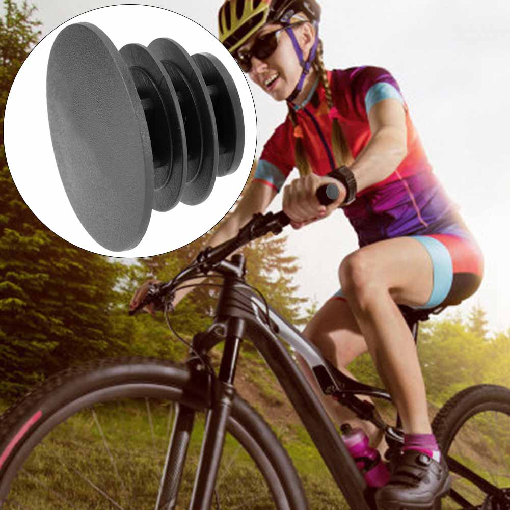 

5 Pair Bicycle Handlebar Grips Bar End Caps Plug for Mountain Bike Road Bikes (black) чёрный