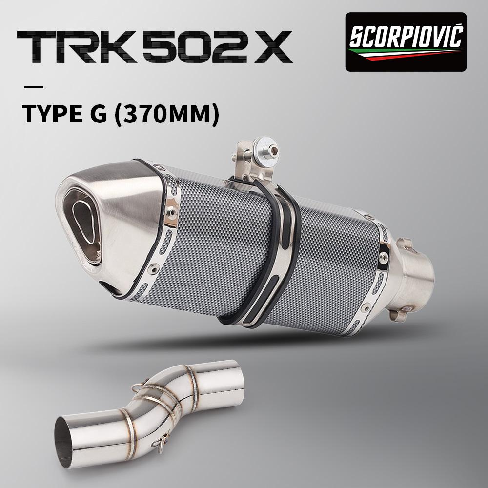 Exhaust System Suitable for Benelli TRK502X 502X and Series Motorcycles, Full System Mid-section Pipe from 2019-2020-202