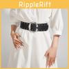 Fashion Rivet Retro Belt With Alloy Buckle Casual Outfits Everyday Accessory