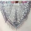 Floral Lightweight Tassel Sheer Wrap Scarves Shawl Fashion Hollow Triangle Scarf Shawl Women Lace Scarf