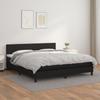 Vidaxl Continental Bed with Mattress, Black, Faux Leather 160X200 Cm
