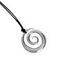 Adjustable Length Sturdy Metal Pendant Necklace Featuring Spirals Pattern Accessory for Trendy Autumn Winter Outfits