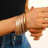 Bohemian Ethnic Gold & Silver Bangle Set - Ancient Western Style Jewelry