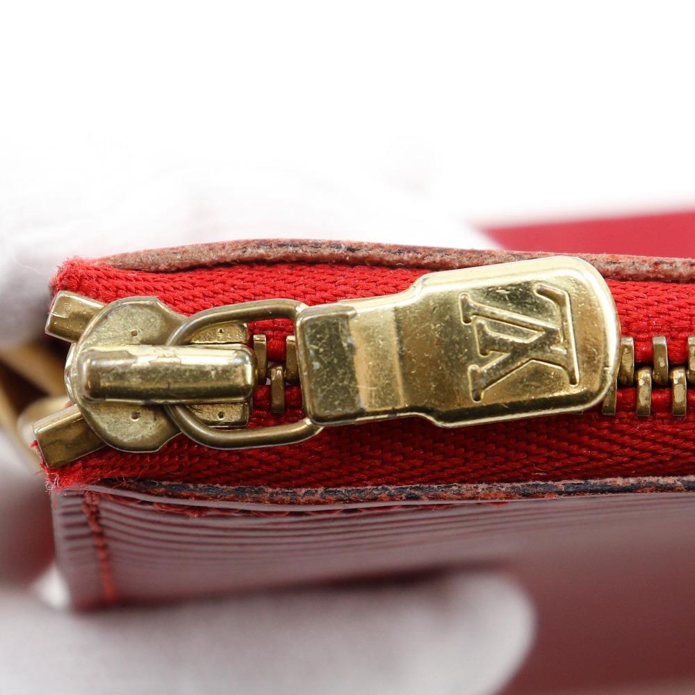 LOUIS VUITTON Pochette Accessoires Pouch M52947 Accessory pouch Castilian red Red Epi Leather Women Used