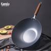 Kanda Nitridierter Gehammerter Schmiedeeisen-Wok 33cm