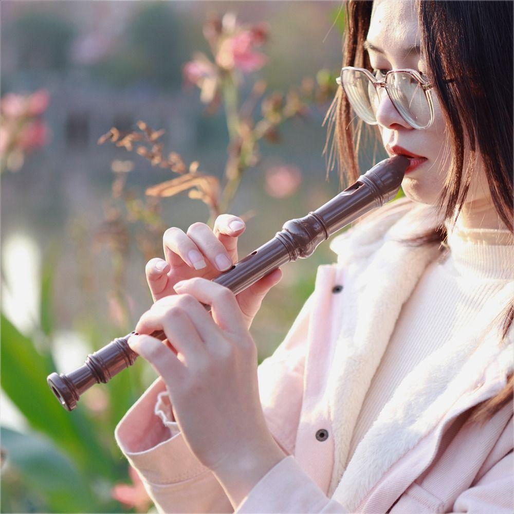 Removable 8 Hole Long Flute Ergonomics Vertical Flute Beginner Flute  Kids Gifts