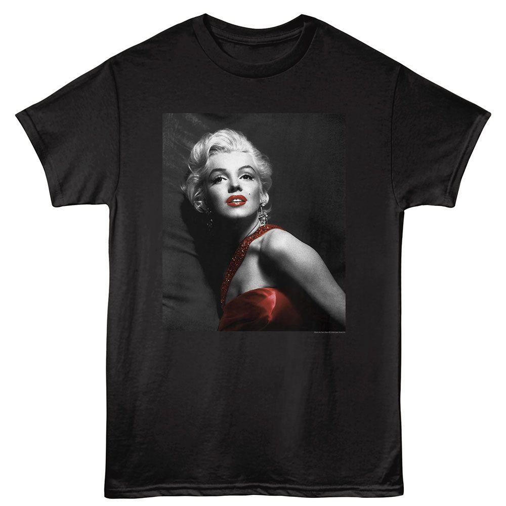 Marilyn Monroe Iconic Photo Black Icon Shirt S