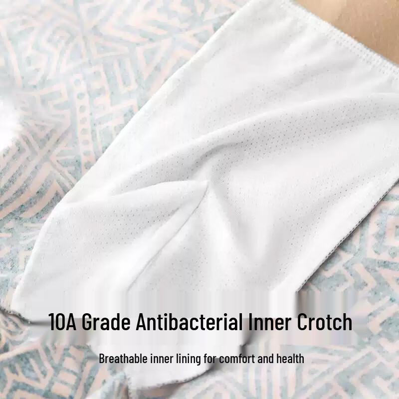 MIIOW Men's 10A Antibacterial Cotton Boxer Briefs 3-Pack