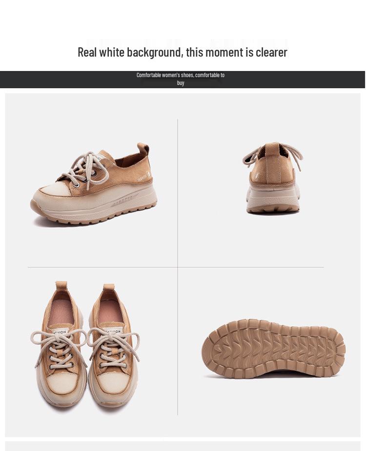 Jayzhou 2025 Retro Mori Round Toe Women's Platform Board Shoes - Autumn/Winter Casual Comfort