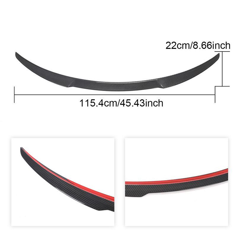 Custom Carbon Fiber Rear Spoiler for Tesla Model Y
