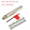 45° SSKC20-20-130 20mm Indexable Chamfer End Mill Cutter + 1Pc APKT1604 Inserts