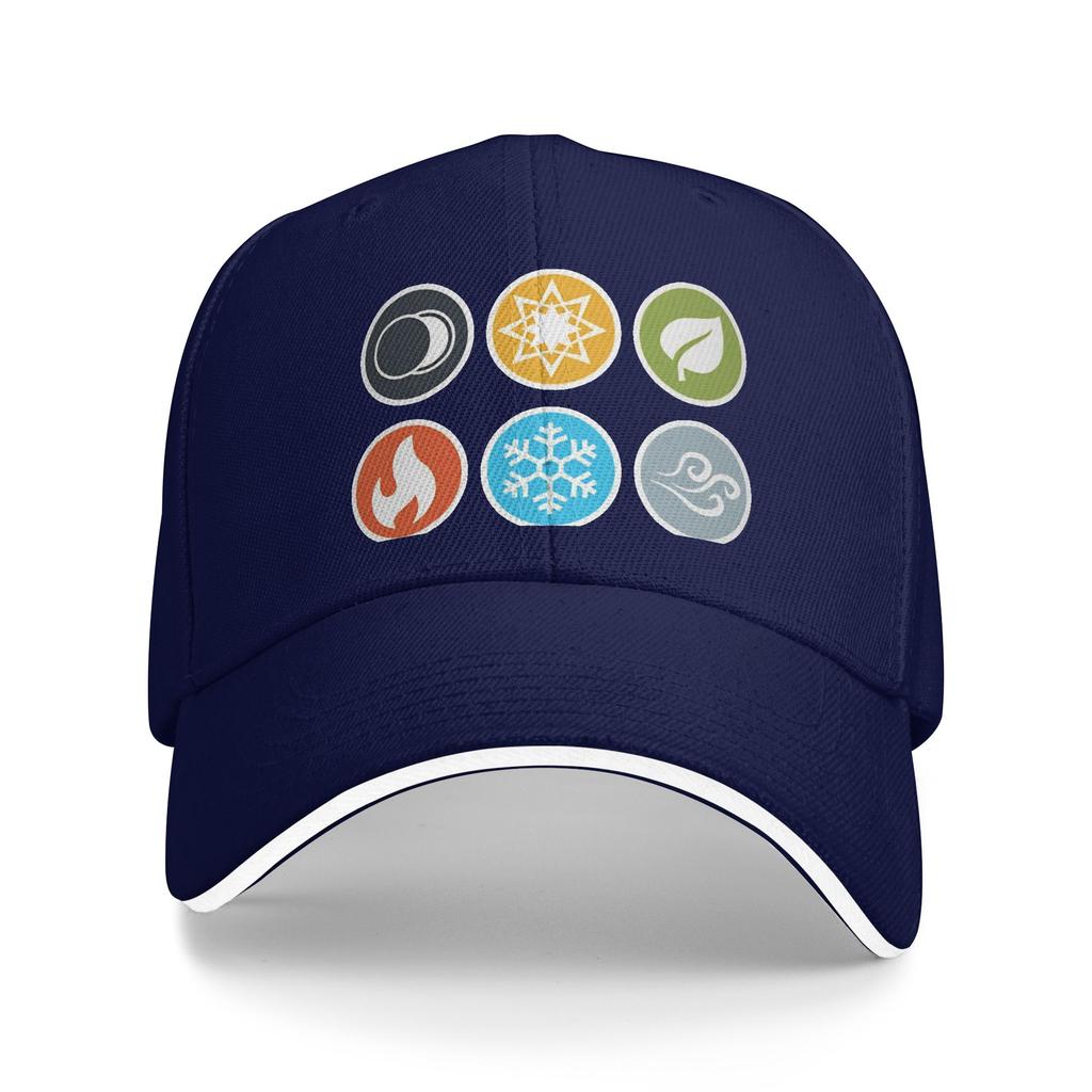 Spring Casual Baseball Cap Gloomhaven EleUnisext Symbols Board Game Kpop Rock Trucker Hat Sun Visor Fitted Retro Snapback Cap