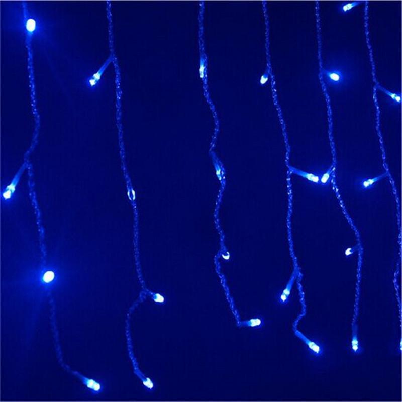 

5 м свисающий 0,4-0,6 м светодиодный занавес сосулька гирлянда новогодняя Свадебная вечеринка гирлянда светодиодный свет синий