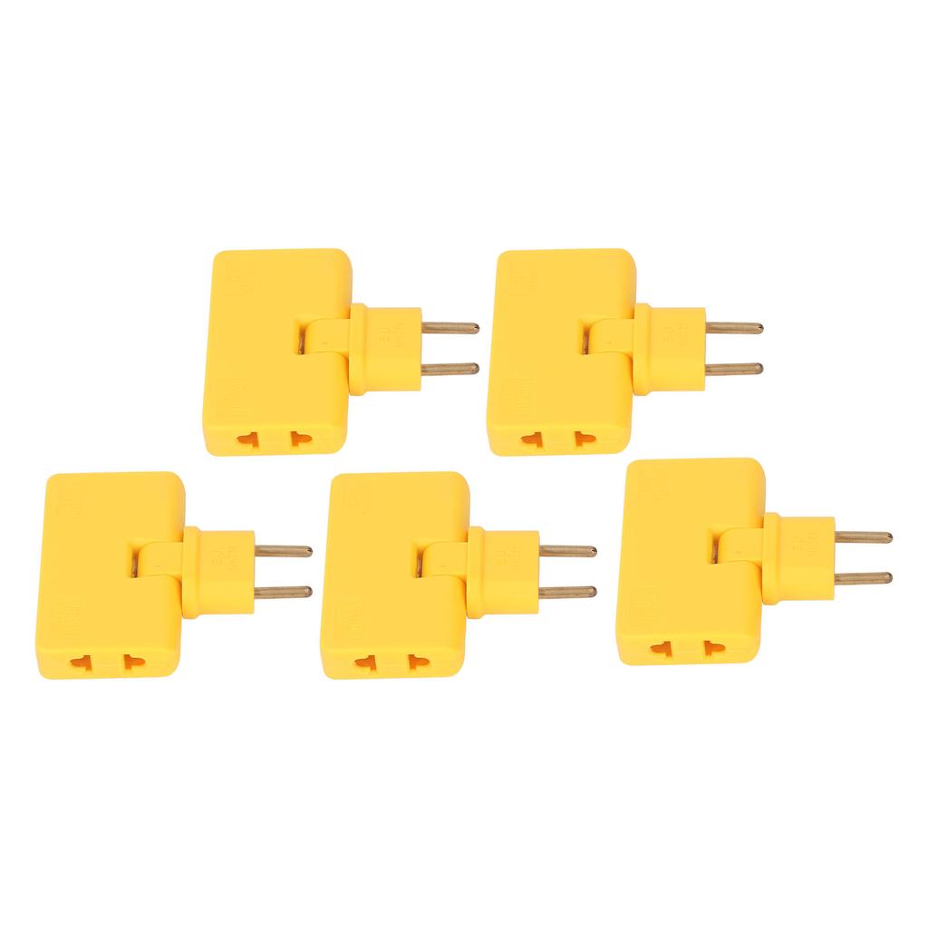 5Pcs  Socket Converter Cordless 180 Degree Extension 1 To 3  Adapter