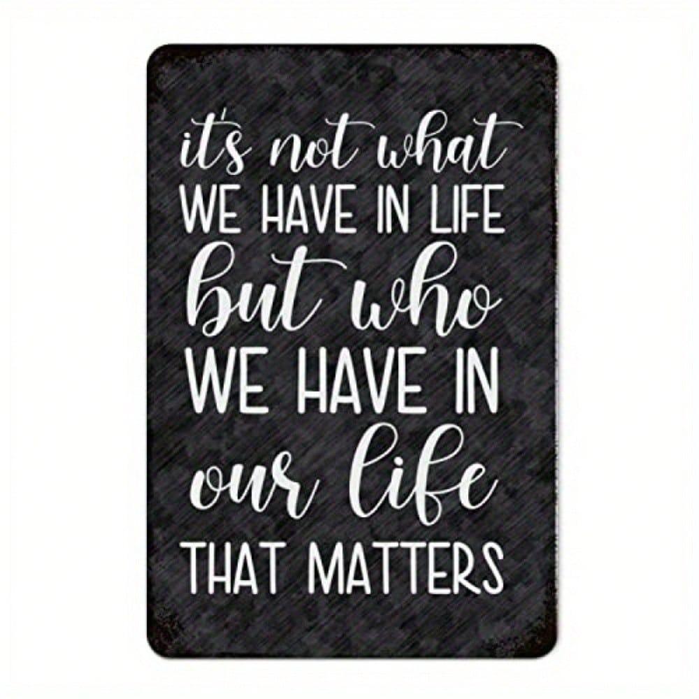 Vintage Metal Wall Sign Quote Poster Kitchen Decor