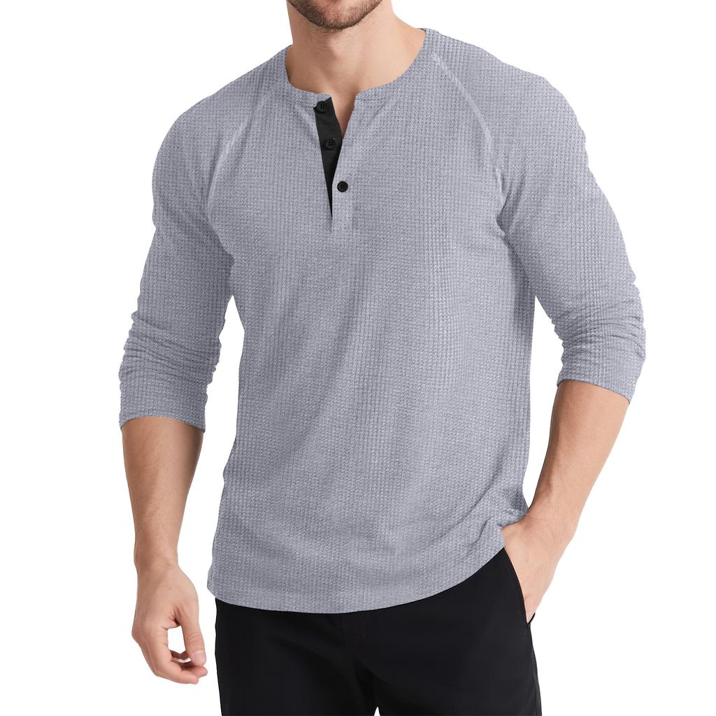 Men's 2025 Autumn and Winter Long Sleeve Retro T-Shirts and Sweaters