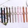 Korean Simple Thin Leather Strap Wristwatch for Couples - Versatile College Style