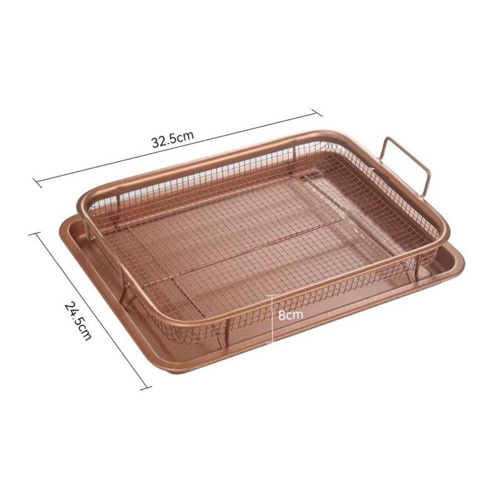 Oven Baking Tray Barbecue Plate Non-Stick Roasting Pan Rack Set  Kitchen Tools