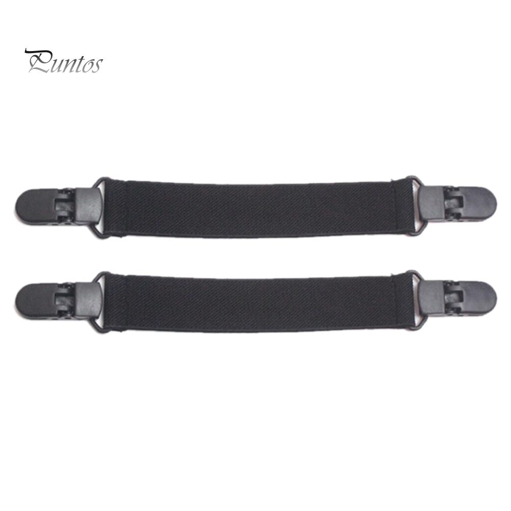 Puntos Car 2Pcs Motorcycle Bike Stirrup Pants Clips Leg Boot Elastic Adjustable Straps