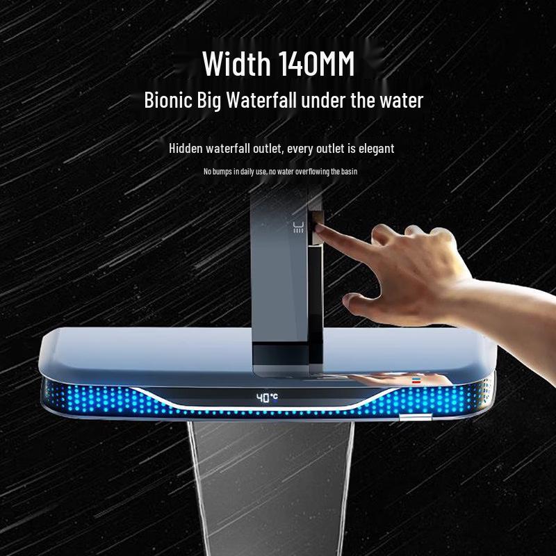 Smart Digital Display Shower Set with Ambient Light