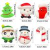 Christmas Group Squeezing And Kneading Tpr Soft Rubber Santa Claus Snowman Decompression Toy Set
