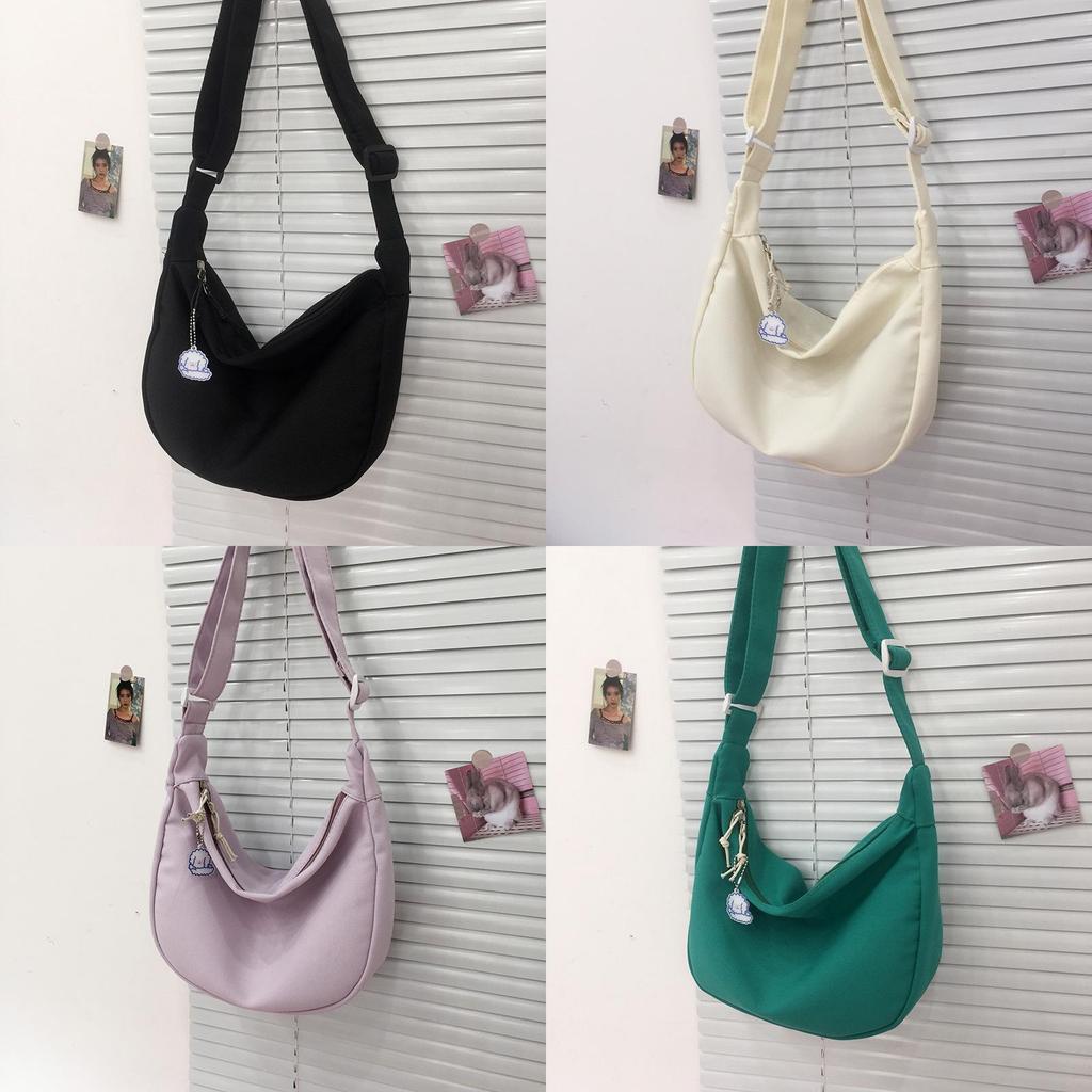Wasserkühlbeutel Canvas Umhängetasche für Damen Mit Reißverschluss und Blumendruck