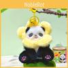 Animal Plush Panda Keyring Pendant With Flower Hat For Bag Decor And Key Chain