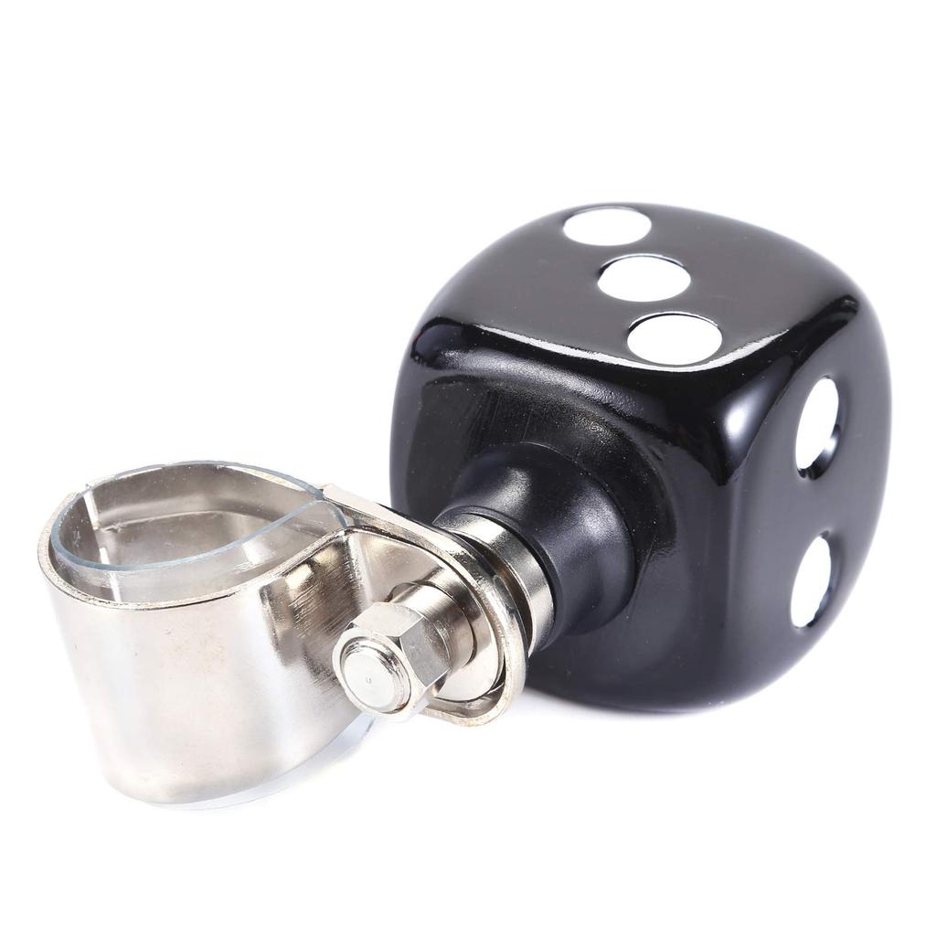 Arenbel Assist Steering Wheel, Car Steering Parts, Dice Shape, Resin, Interior Parts, Black and White
