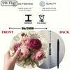 Vintage Pink Peony Metal Wall Art Decor