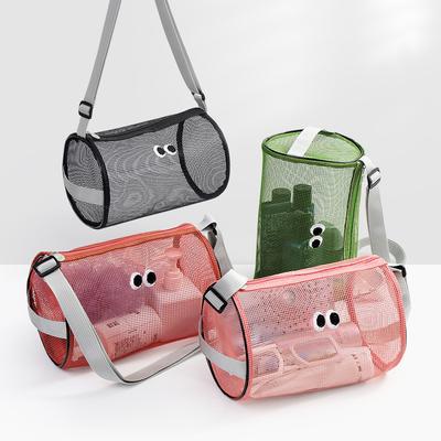 Travel Breathable Mesh Waterproof Cosmetic Bag Toiletries Organizer Hanging Drain Bag Beach Handbags Swim Storage Crossbody Bags