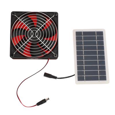 Solar-Abluftventilator Monokristallines 10W Solarmodul Ventilator mit Schutzgitter für Rund