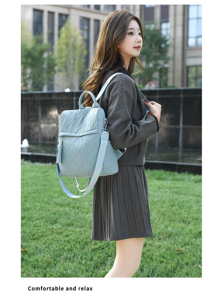 2025 Women's Multi-Use Handbag: Shoulder, Backpack, Crossbody, Plaid Design