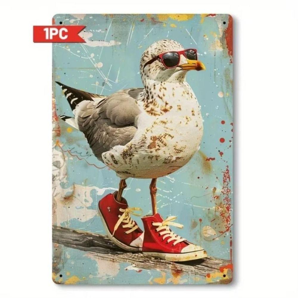 Metal Wall Art Sign Hanging Decor 20x30cm