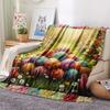 1Pc Cartoon Print Flannel Blanket, High Quality Comfortable for All Seasons, Home Decor, Warmth and Comfort, Perfect for Christmas Birthday Gift