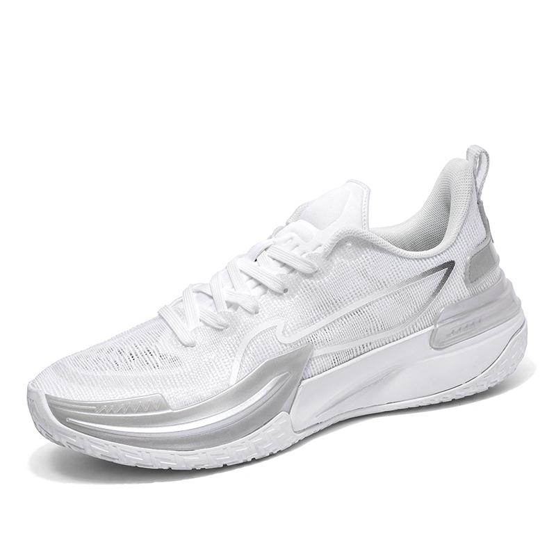 

Мужские баскетбольные кроссовки с низким верхом, сетчатые, дышащие, противоскользящие, амортизирующие, легкие и практичные студенческие спортивные кроссовки 45