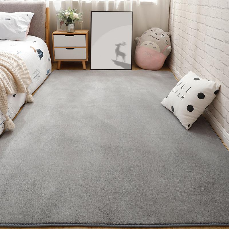 Thicken Carpet For Home Decor Short Plush Large Living Room Rugs Kids Bedroom Bedside Feet Rug Children's Crawl Mats Gray / Blue