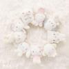 Sanrio Mascot Holder On a Fluffy White Hanamaru Ghost 575933 (Napping Cloud)