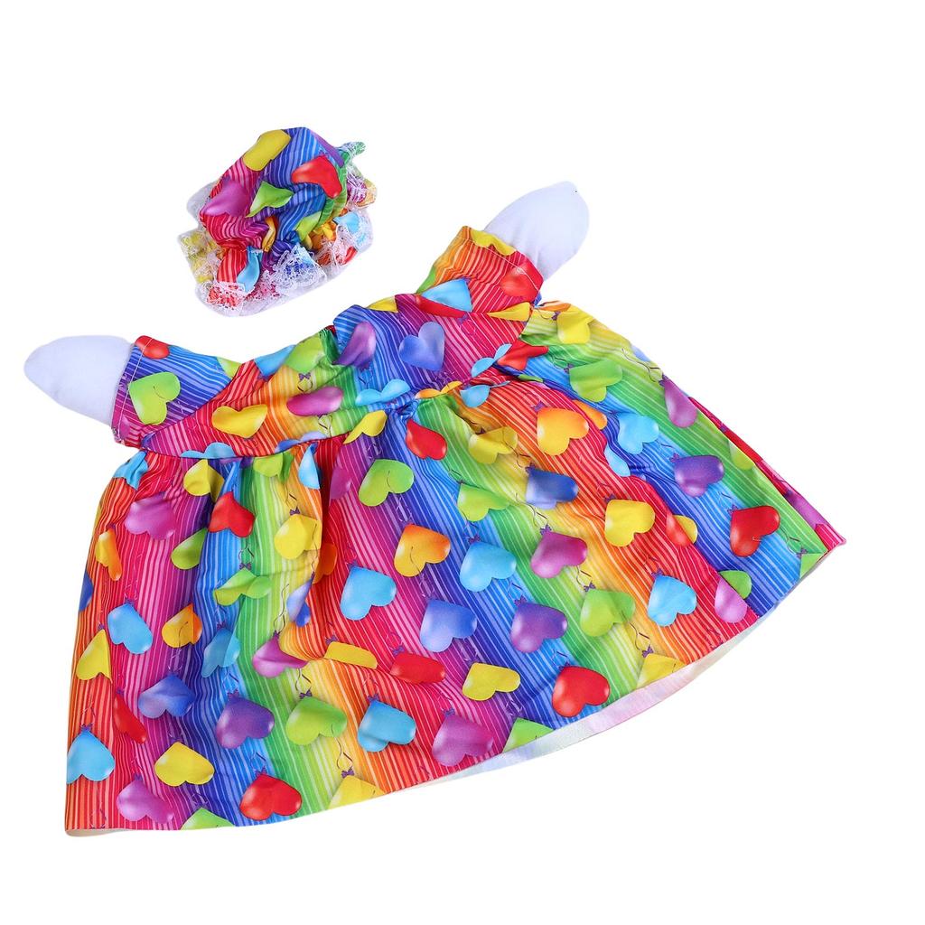 Summer Porch Goose Outfit Lovely Dots Cute and Fun Porch Goose Clothes Costume for Outdoor Yard Lawn Garden Patio Decor