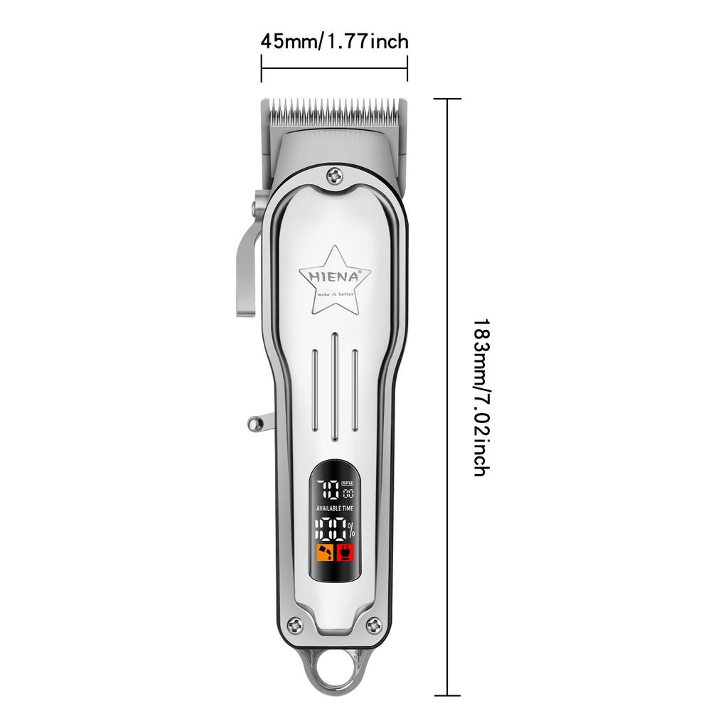 HIENA Men's Electric Hair Trimmer Machine Electric Rechargeable Best Professional Hair Cutting Machine for Men