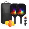 Carbon Fiber Pickleball Paddle With Silicone Ball Retriever Grip Tape Set USAPA Certified Tournament Play