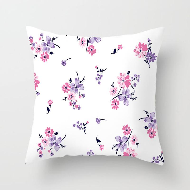 Colorful Rose Print Pattern Cushion Cover Home Living Room Sofa Bedroom Decoration Square Pillow Pillow Cover