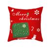 New Christmas Pillow Case Printed Peach Skin Living Room Bedroom Sofa Cushion Home Pillow Case