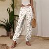 Women's Casual Printed Jogger Pants with Drawstring Elastic Waist Tapered Leg
