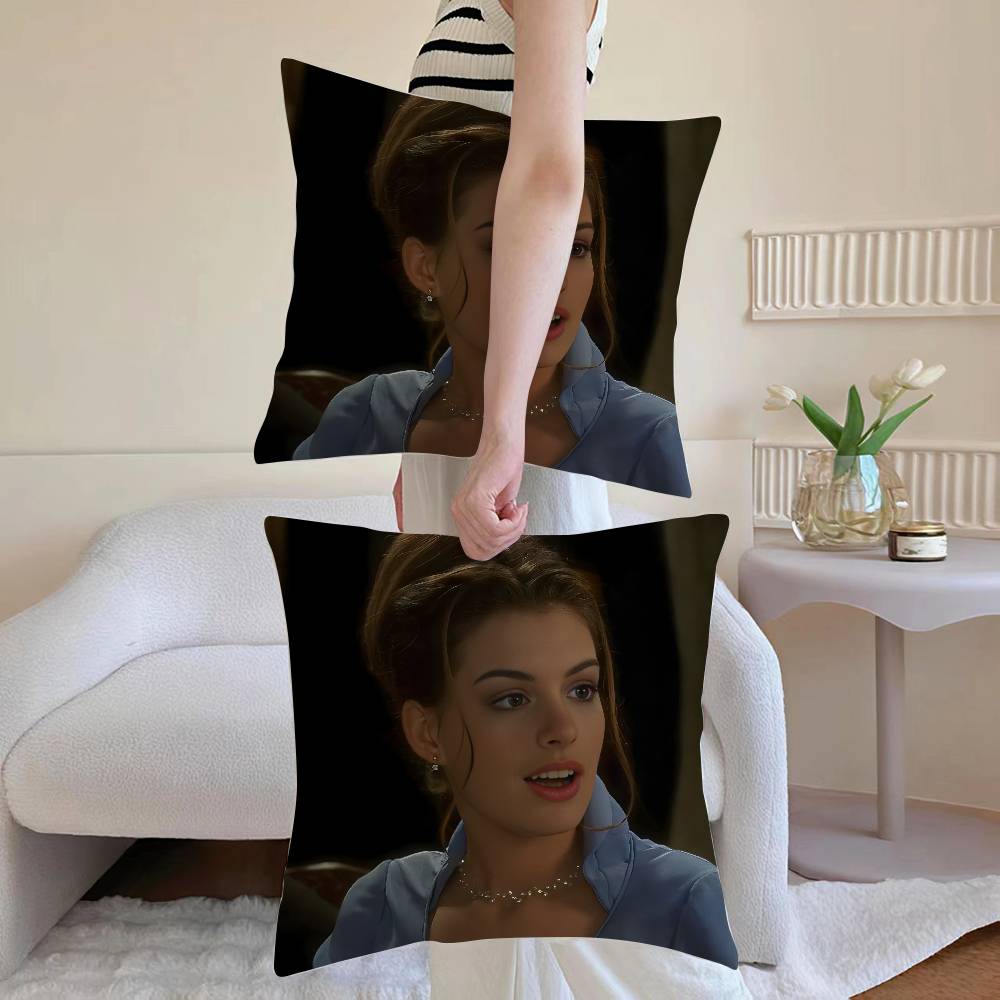 Aktor A-anne H-hathawayES Poszewka na poduszkę Sofa i salon Dekoracyjne poszewki na poduszki Pyłoszczelne i odporne na roztocza Niewidoczny zamek błyskawiczny