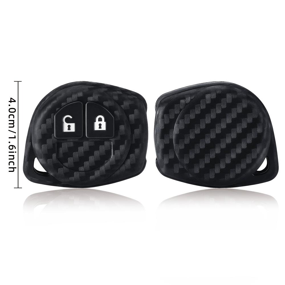 Carbon Silicone Car Key Case Cover For Suzuki Igins Alto Sx4 Vauxhall Agila 2005-2010 Styling New Arrival