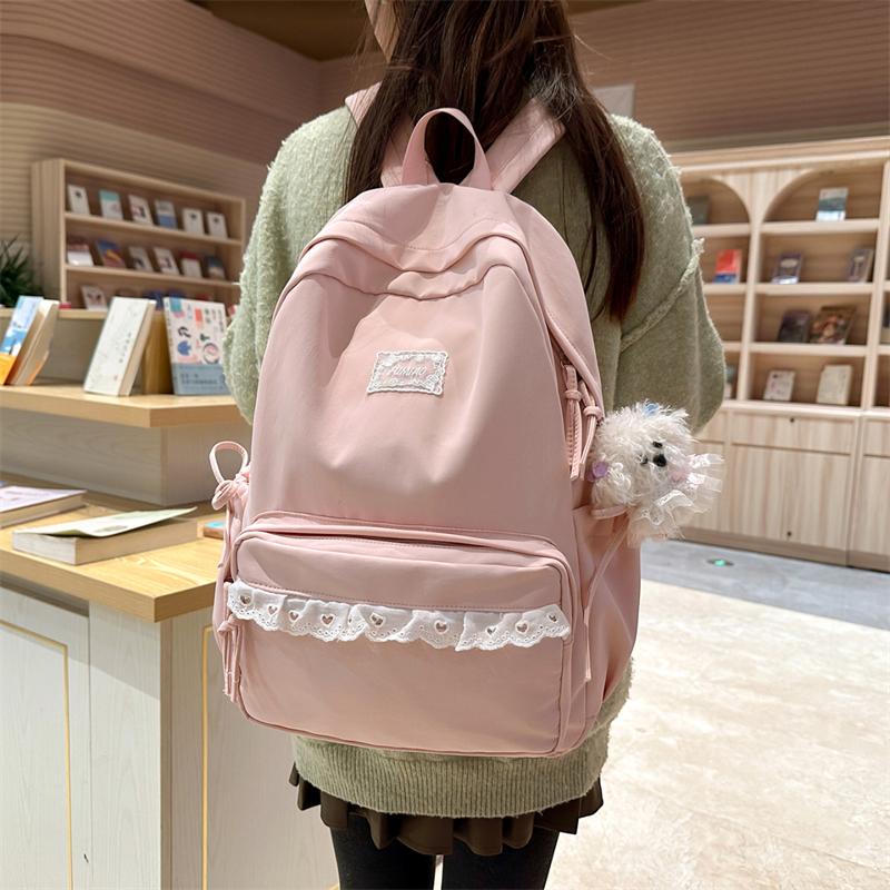 Zaino in Pizzo da Donna Zaino Studenti Grande Capacità Zaino Scolastico Zaino da Campus